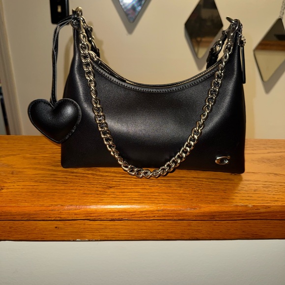 Coach Juliet 25  Black Chain Shoulder Bag - Picture 2 of 7